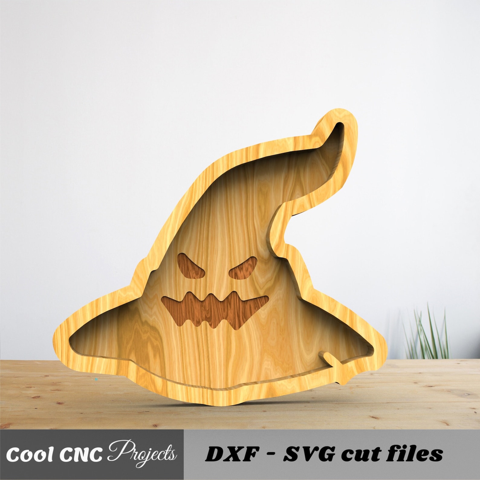 Cnc Router Hat Halloween Witch Hat Serving Plate CNC Files for Wood CNC File CNC ...