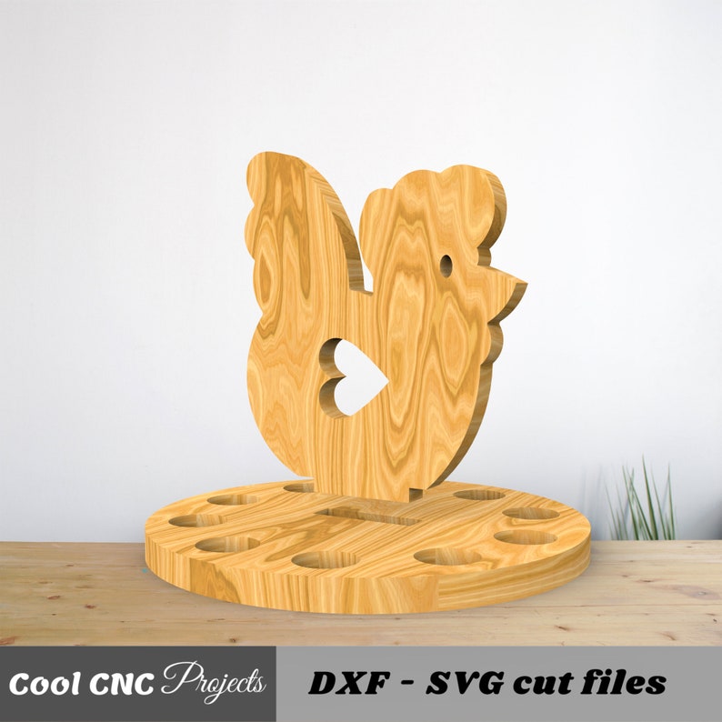 Huhn Osterei Korb CNC-Dateien (svg, dxf, pdf usw.) Bild 8