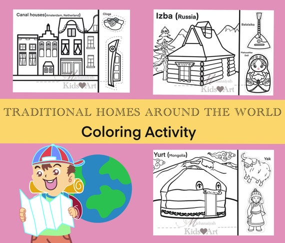 Multicultural Children Coloring Page