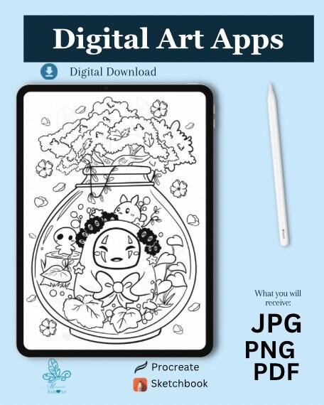 Studio Ghibli Coloring Page, Spirited Away No Face, Japanese Anime