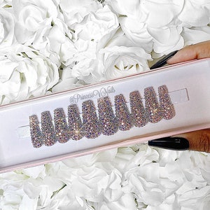 Rhinestone Press On Nails