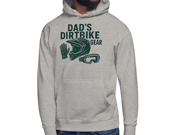 Dad's Dirtbike Gear Hoodie – Motocross Father's Day Gift