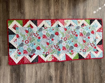 Handmade Quilted Christmas Table Runner