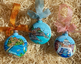 Italien Glas Scheiben Ornamente