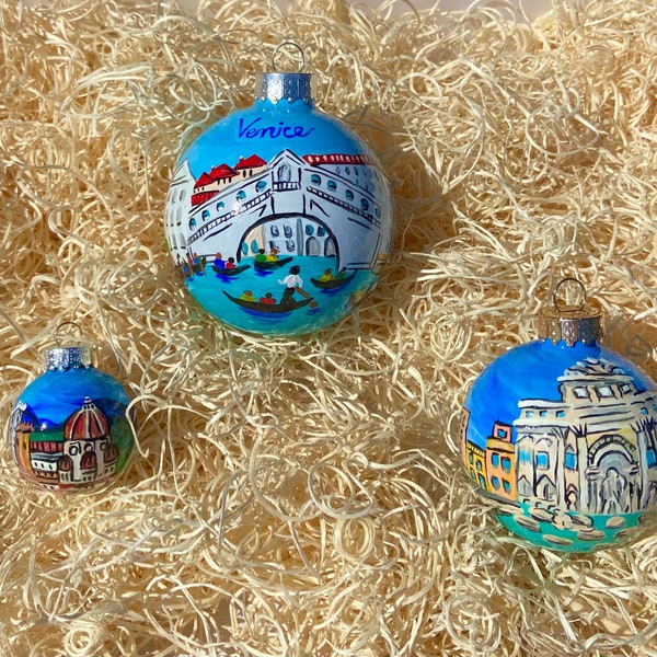 Italian Glass Ball Ornaments