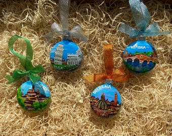 Italian Glass Ball Ornaments