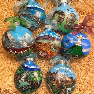Chile/Brazil Glass Ornaments