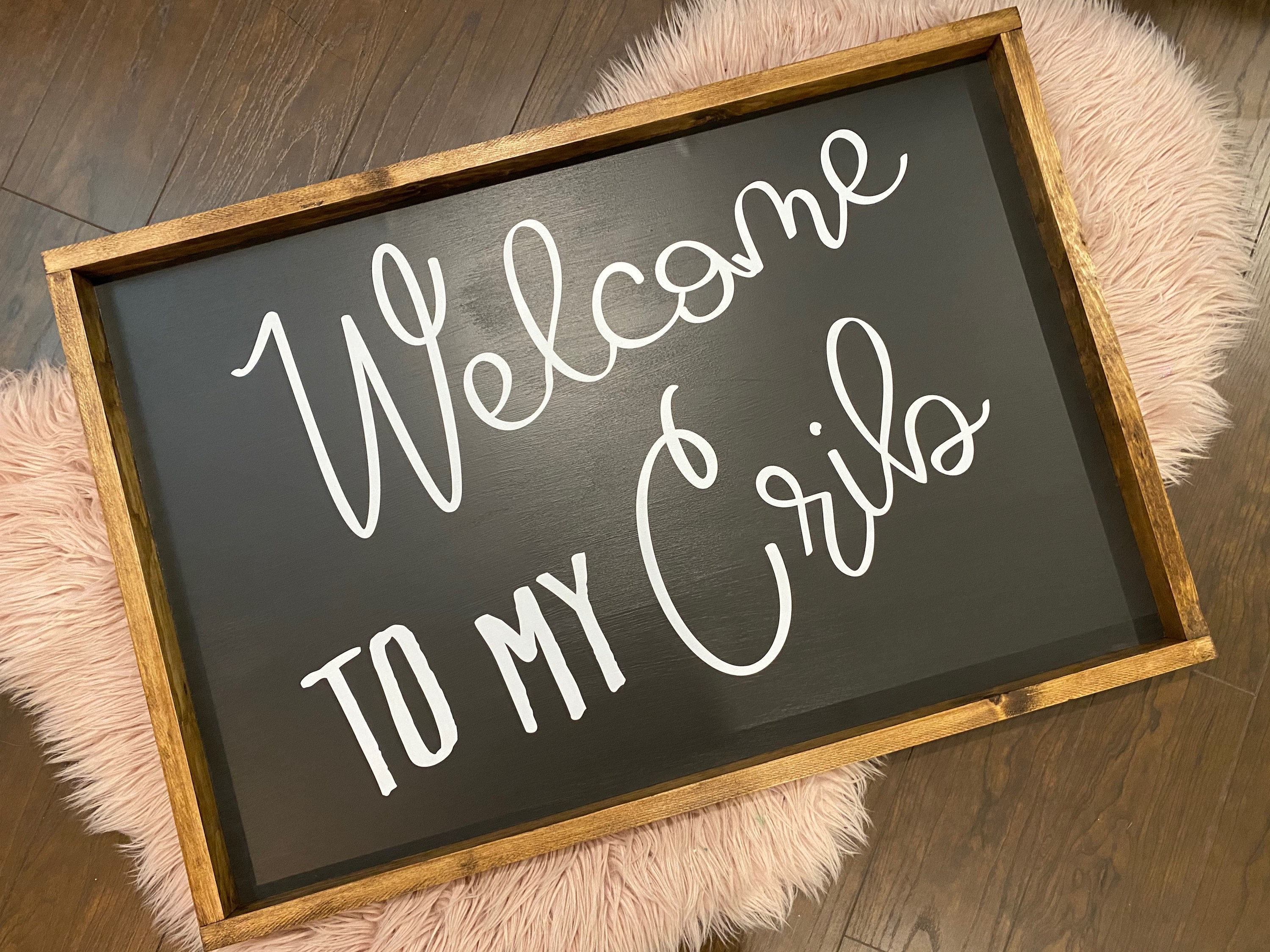 To My Crib Nursery Sign Etsy