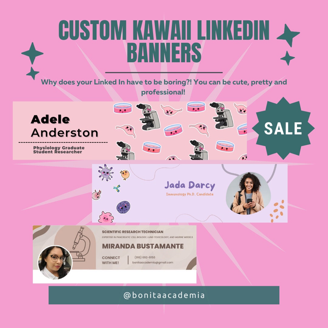 Custom Linkedin Banner Design Header Design site Banner Etsy