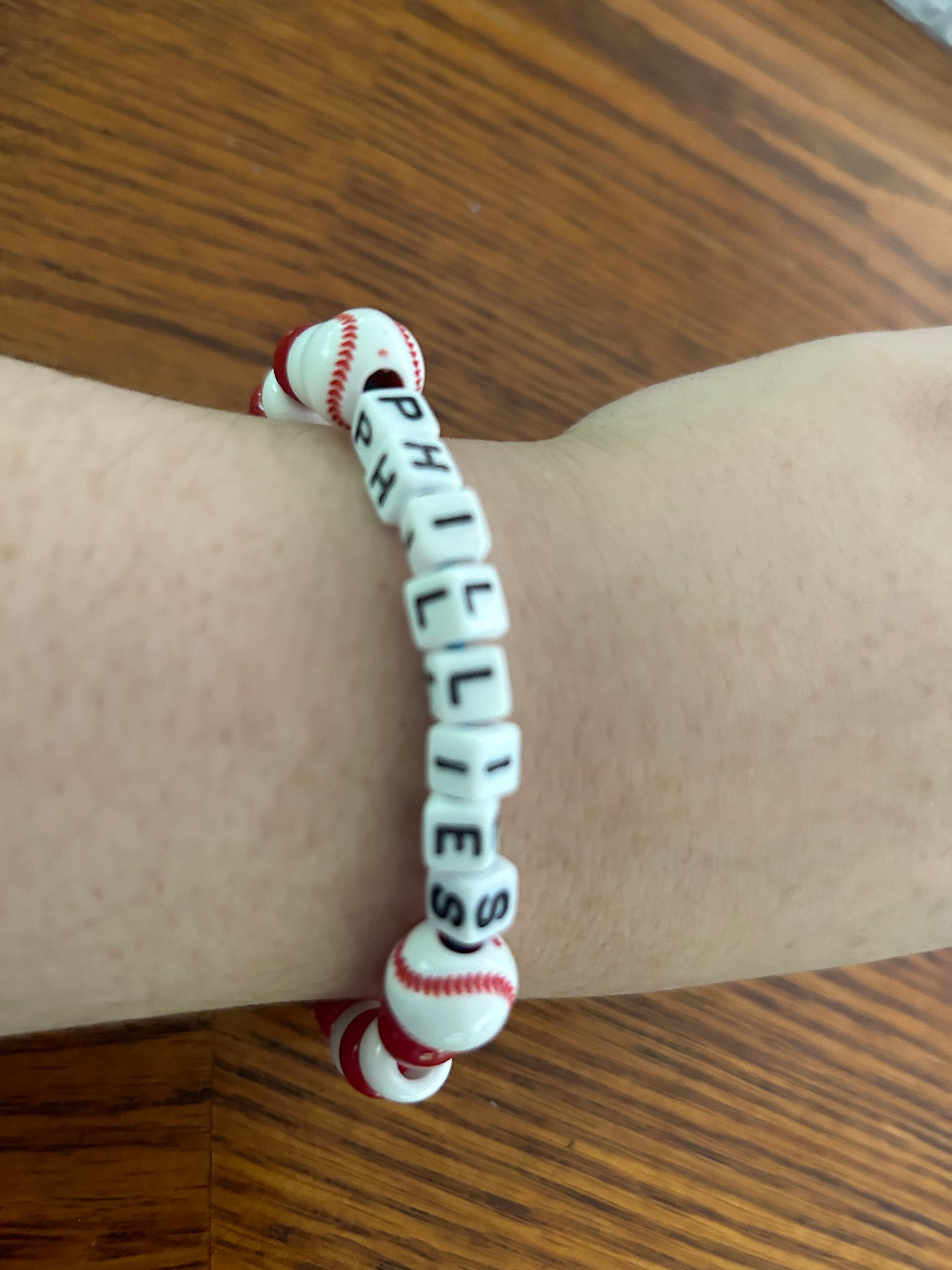 Philadelphia Phillies Beaded Friendship Bracelet Etsy