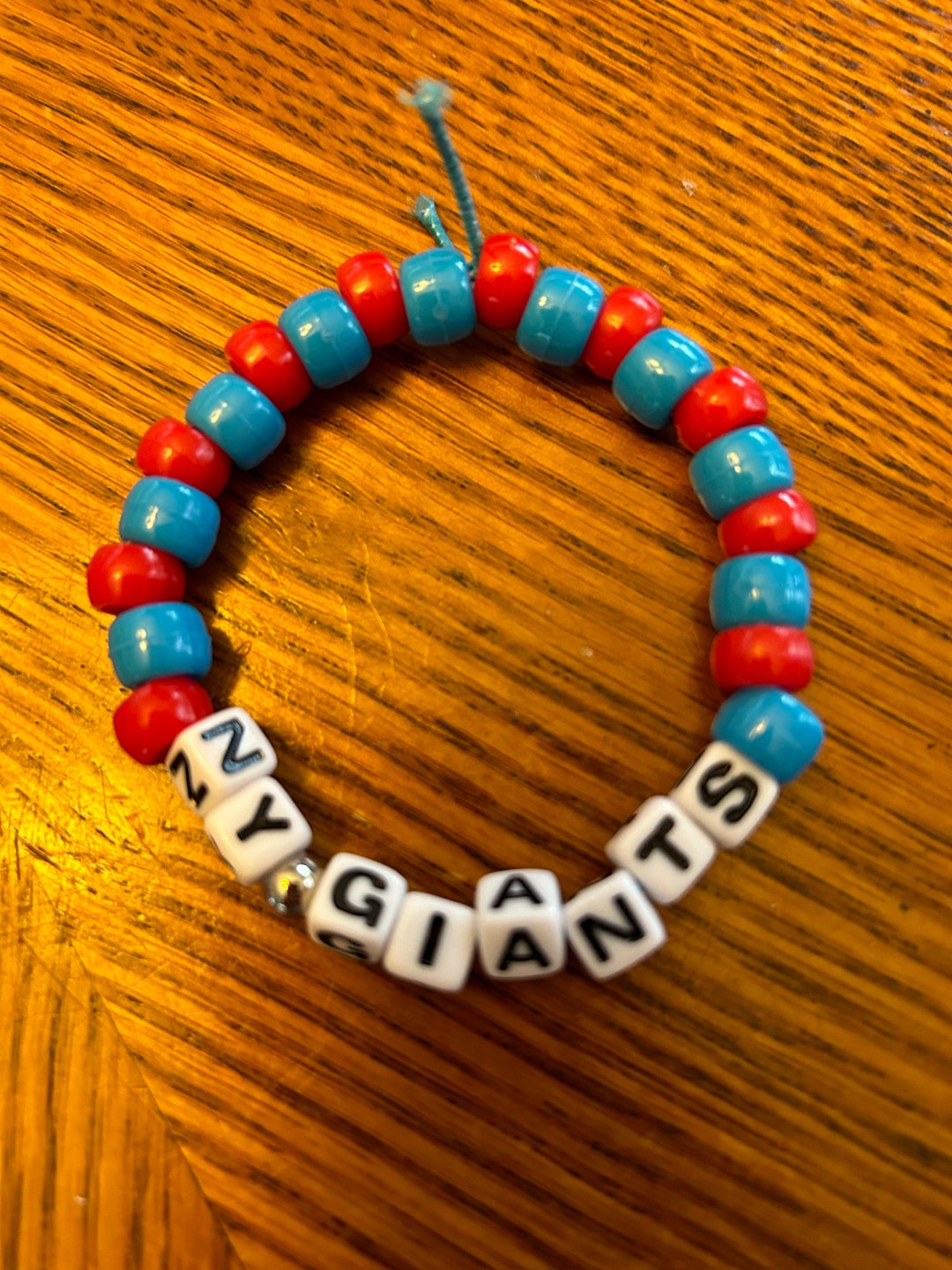 NY Giants Beaded Friendship Bracelet Etsy