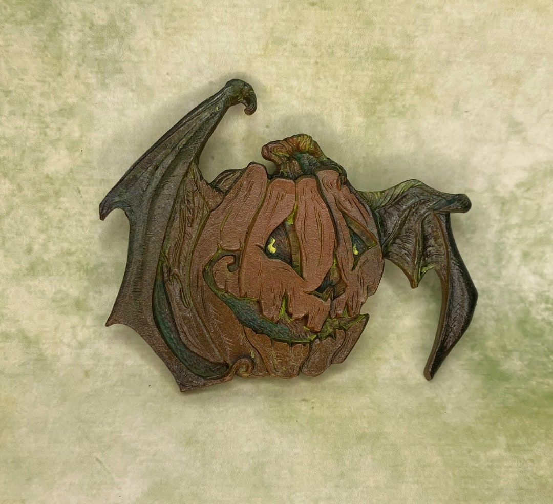 Winged Jack O' Lantern Magnet - Etsy