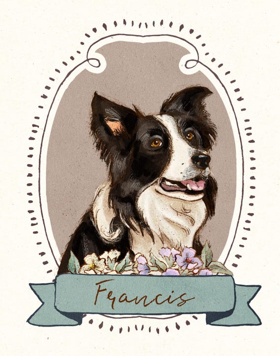 Custom Pet Portrait from photo, Hand painted pet portrait, Personalized Digital Pet Drawing, Realistic Pet Memorial Gift.