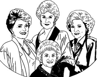 Golden Girls Svg Etsy