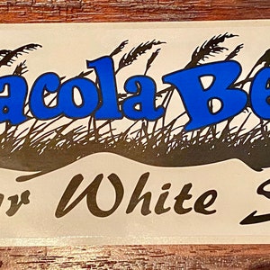 Pensacola Beach - Sugar White Sands Bumper Decal Sticker