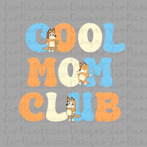 Blue Dog Mom PNGs with Front Pocket image