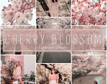 5 Mobile Lightroom Presets - CHERRY BLOSSOM / Mobile Lightoom Presets / Lightroom Filters / Instagram Presets