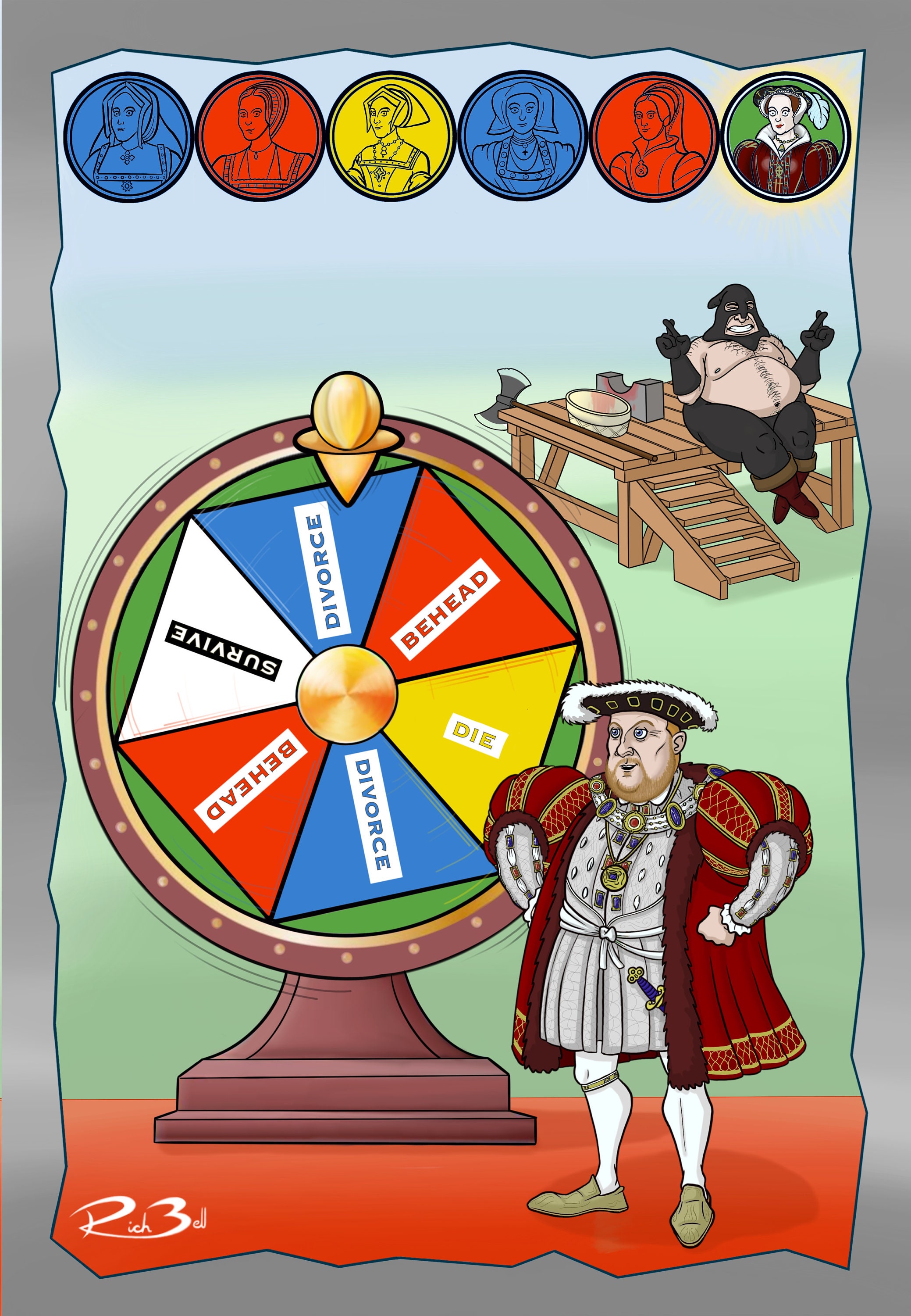 Wheel of Fortune Tudor Edition / Henry VIII / History Jokes - Etsy Wheel of Fortune Tudor Edition / Henry VIII / History Jokes - Etsy