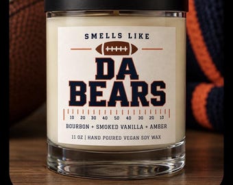 Da Bears | Vegan Soy Wax Candle |  Bourbon - Vanille -  Amber