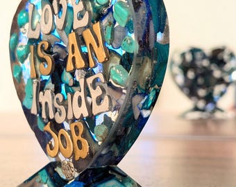 Resin Affirmational Art Piece