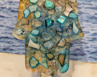 Hamsa Resin Art - Double sided