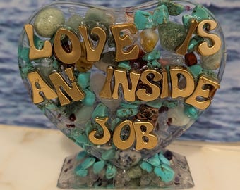 Resin Affirmational Art Piece