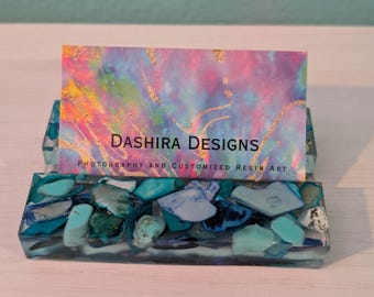 Custom Resin Business Card Holder