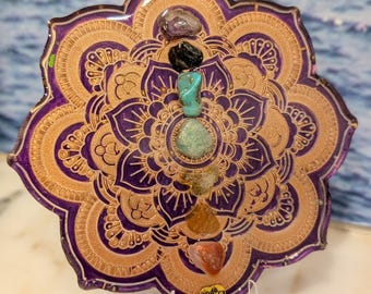 Mandala Chakra Double-sided Resin Art