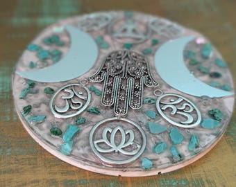 Hamsa Resin Art