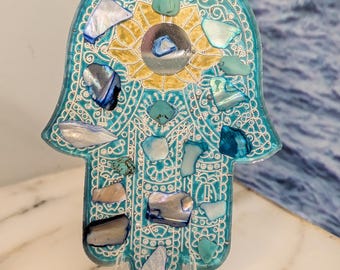 Hamsa Resin Art