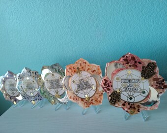 Custom Resin Chakra Affirmation Art