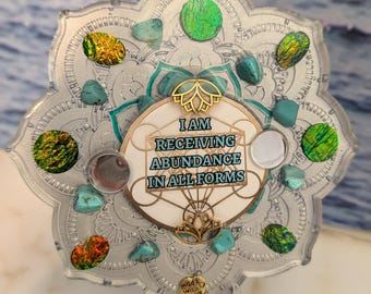 Mandala Affirmational Resin Art
