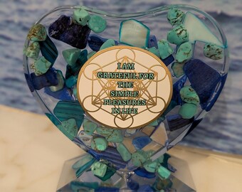 Resin Affirmational Art Piece