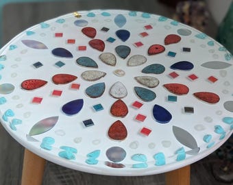 Resin Accent Table