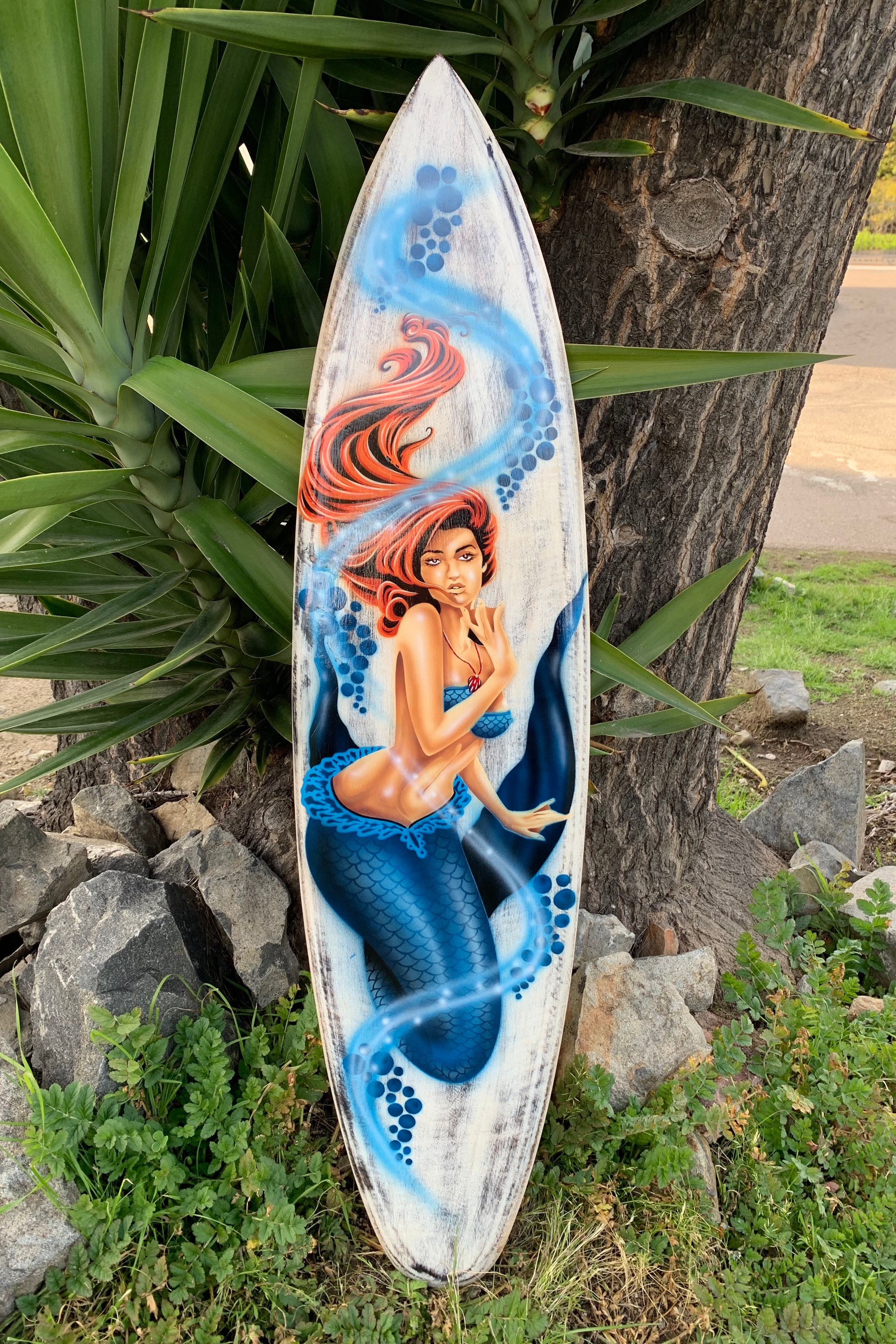 Tabla de surf decorativa Ylena