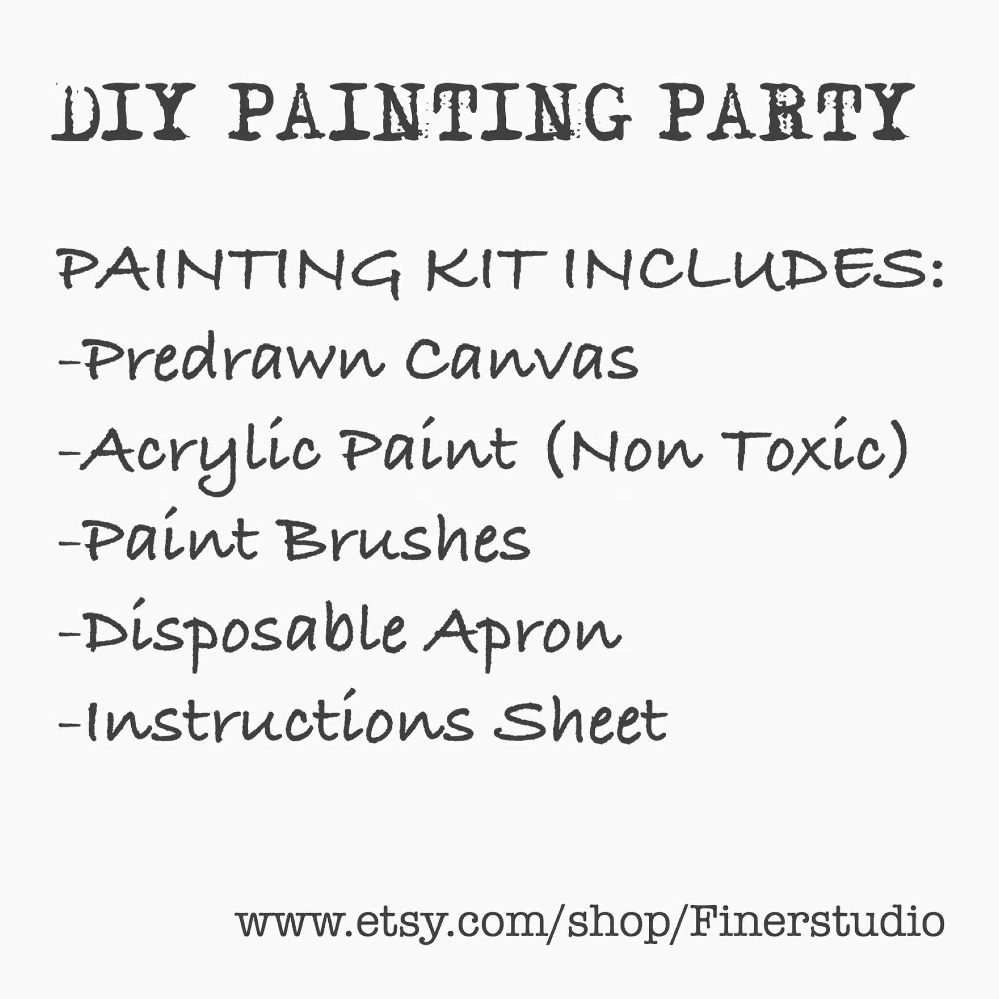 DIY Paint and Sip Kit Guitar Painting Kit Adults Paint Etsy