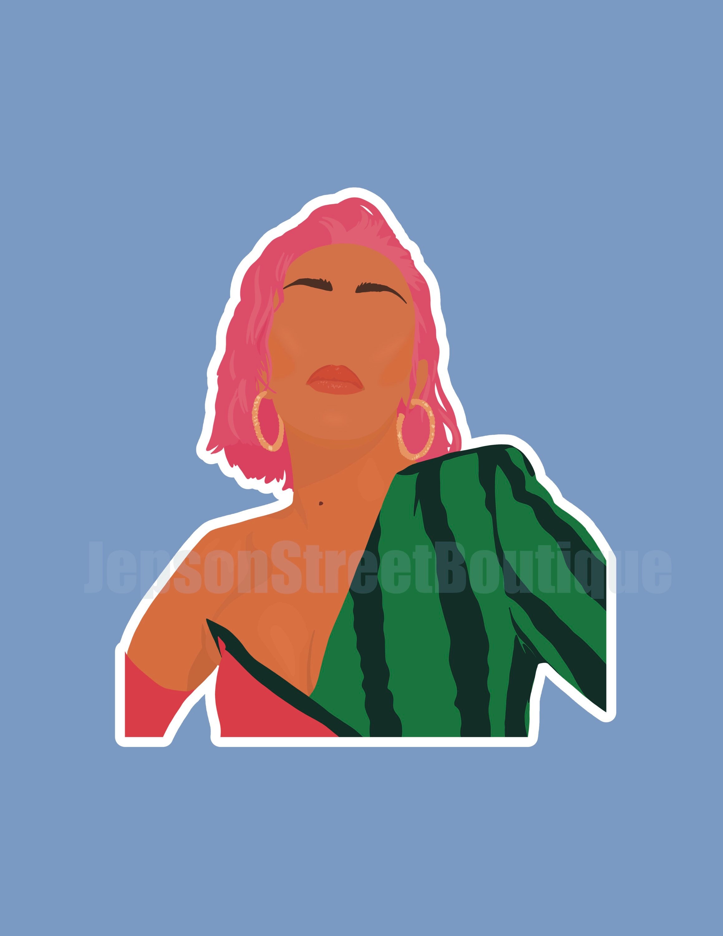 Doja Cat Sticker Etsy