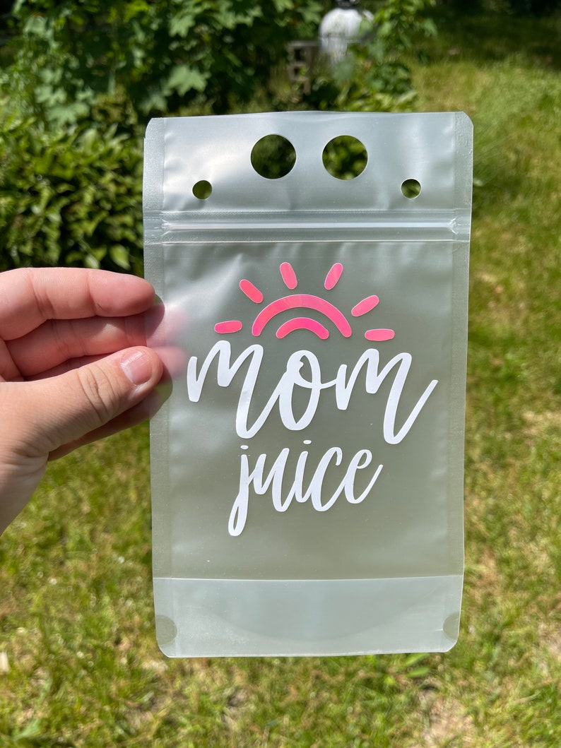 Reusable Drink Pouches With Straw Customizable Adult Juice Etsy