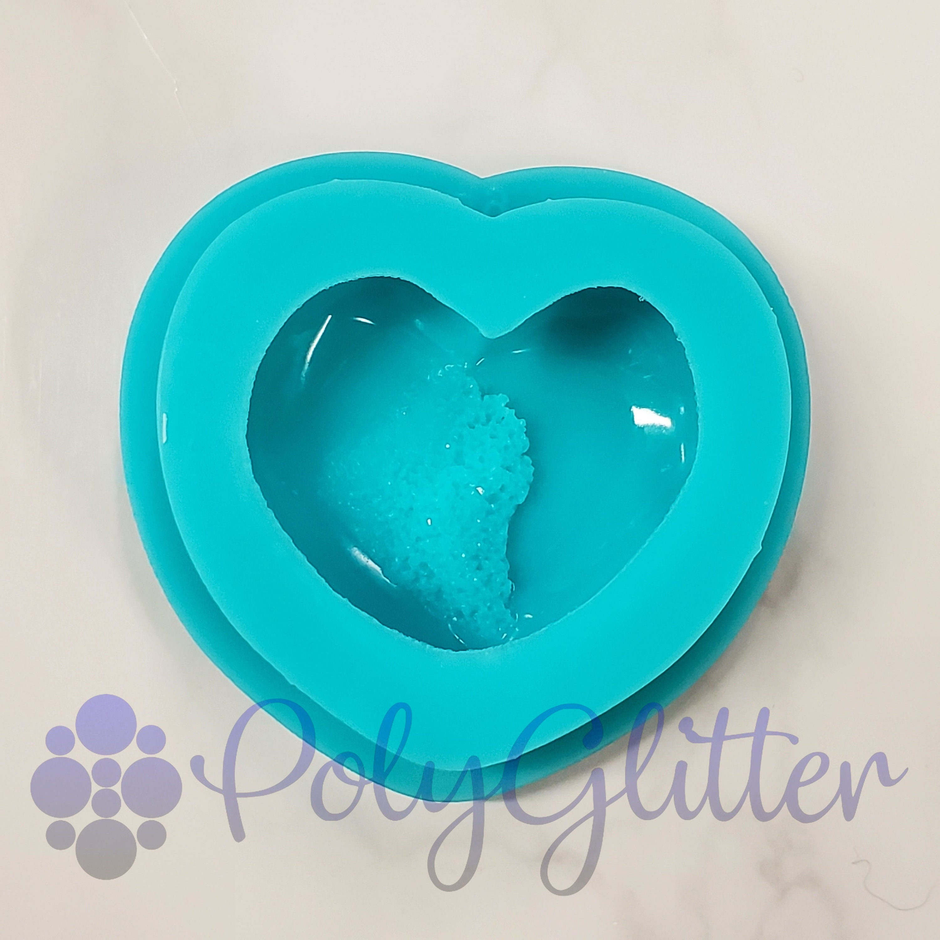 Nine Puffy Heart Pendant Silicone Mold | 16cm x 16cm x 2cm | DIY Silicone  Mold