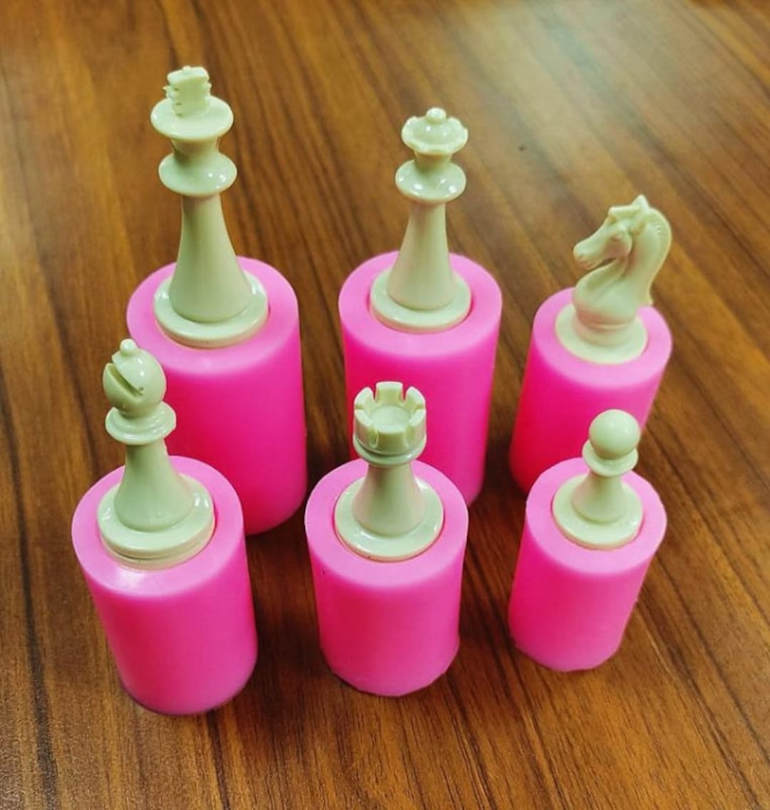 Silicone Chess Piece Molds - 6 styles