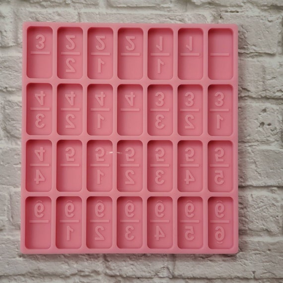 Numeral Double 12, 9, 6 Domino Mold Set 