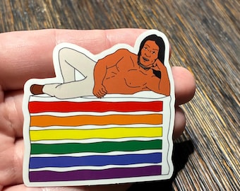 John Redcorn Big Mountain Fudgecake King of the Hill Sticker