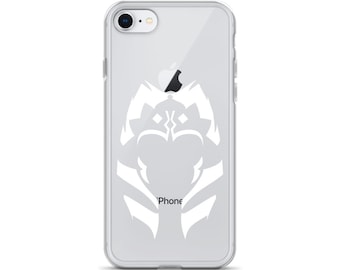 Minimalist Ahsoka Tano Clone Wars with Transparent Background Phone Case iPhone