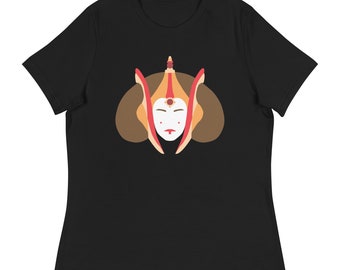 Minimalist Queen Amidala Short Sleeve Women's Cut T-shirt