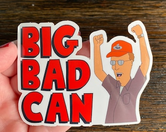 Alamo Beer King of the Hill Big Bad Can Stickers