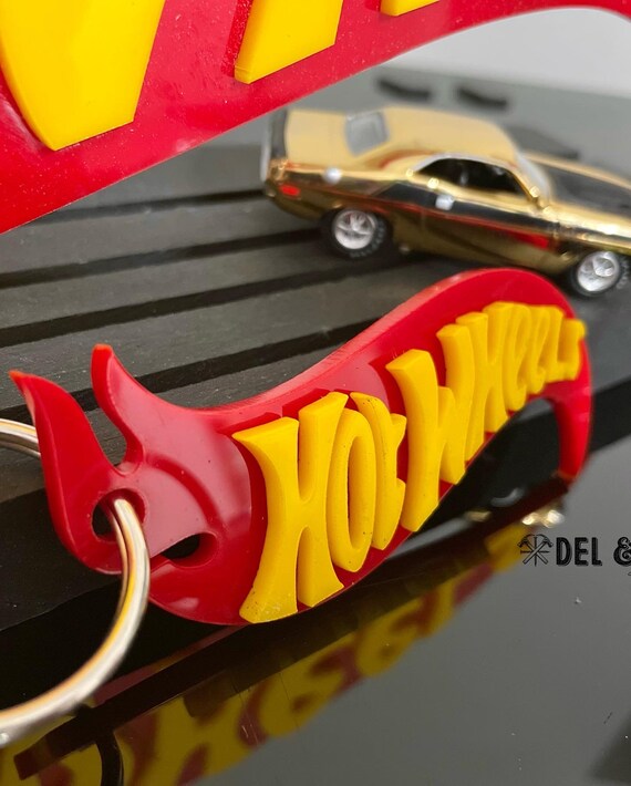 Hot wheels logo best sale keychain