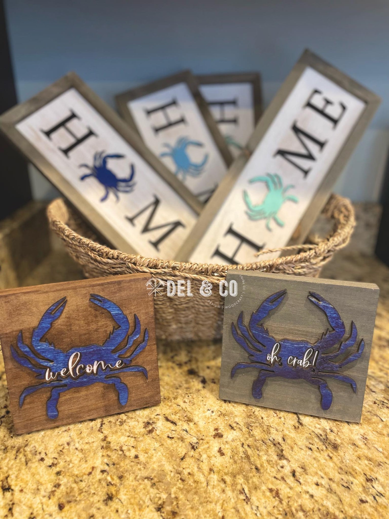 Chesapeake Bay Home Sign 3D Sign Maryland Blue Crab Decor Etsy