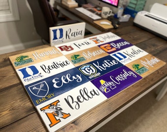 Personalized College Signs