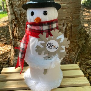Snowman Mason Jar Decor