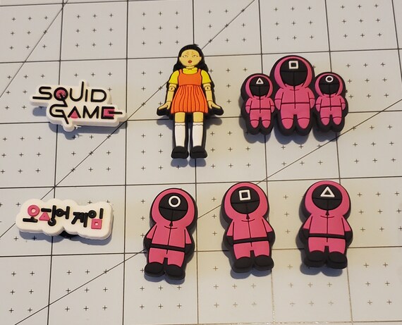 squid game croc charms